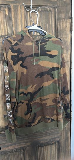 Supreme camo hoodie large