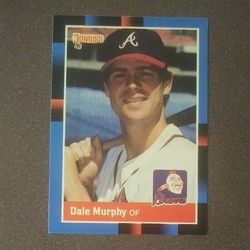 1988 Donruss Dale Murphy Atlanta Braves #78 Baseball Card Vintage Collectible Trading Sports MLB Major League Professional Pro 