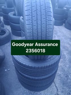 4 used Goodyear Assurance 235/60R18 Tires
