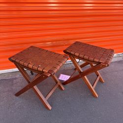 Sabino Folding Ottomans (2)