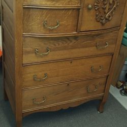 Vintage Wood Dresser