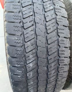(2) 265/60/20 E rated Goodyear tires $45 each or $80 for both