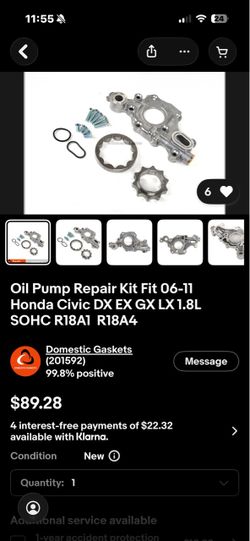Honda oil pump kit