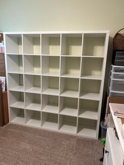 IKEA kallax white 5x5 cubbies