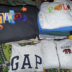 Everything!!! Hoodies, sweaters, joggers for boys