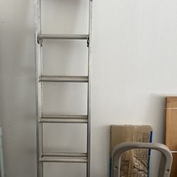 16 Foot Metal Light Weight Extension Ladder 200 lbs 