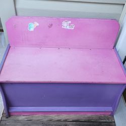 Kids Wooden Sitting Bench With Storage 