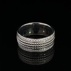 14k/w Diamond Band