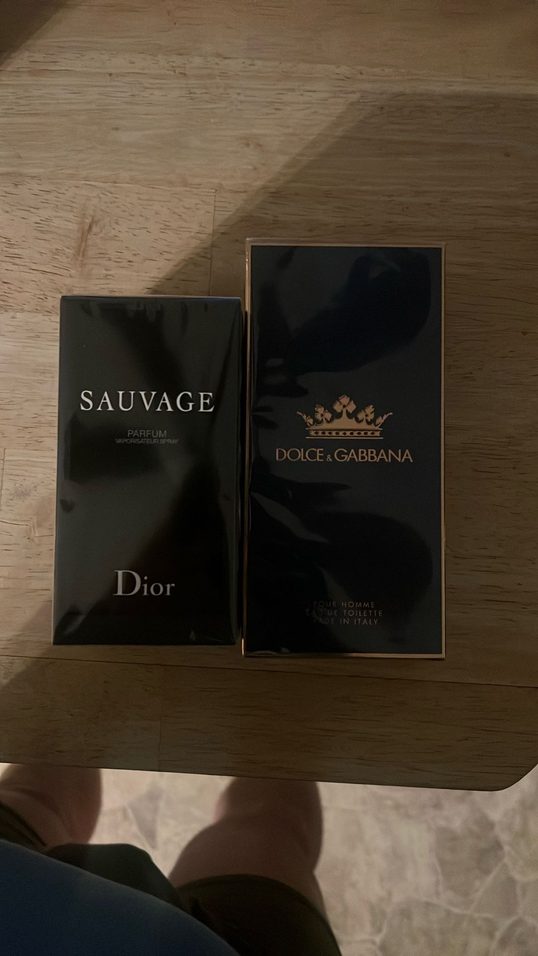 Two Bottles Of Cologne (Dior & Dolce & Gabbana