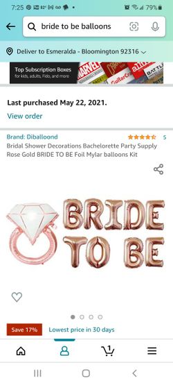 Rose Gold "Bride To Be" Balloon Kit