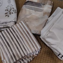 4 Shower Curtains 72 X 72