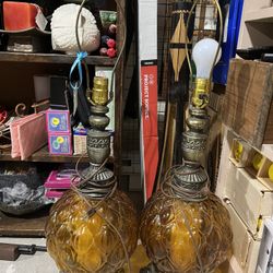 Antique Lamps Set Of 2