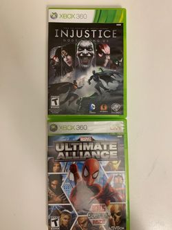 Xbox 360 injustice & ultimate alliance games
