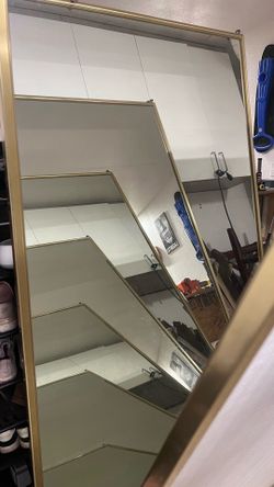 Closet doors with mirrors