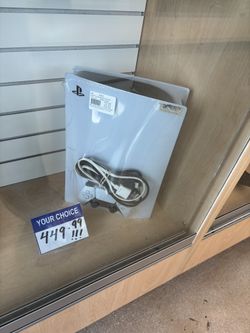 PlayStation 5 With Wires And Controller