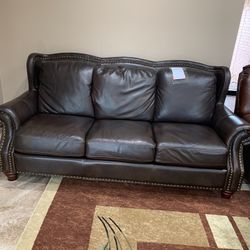 Real leather sofa
