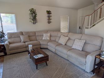Jackson Catnapper 6-Piece Power Reclining Sectional Couch (~155” x ~120”)