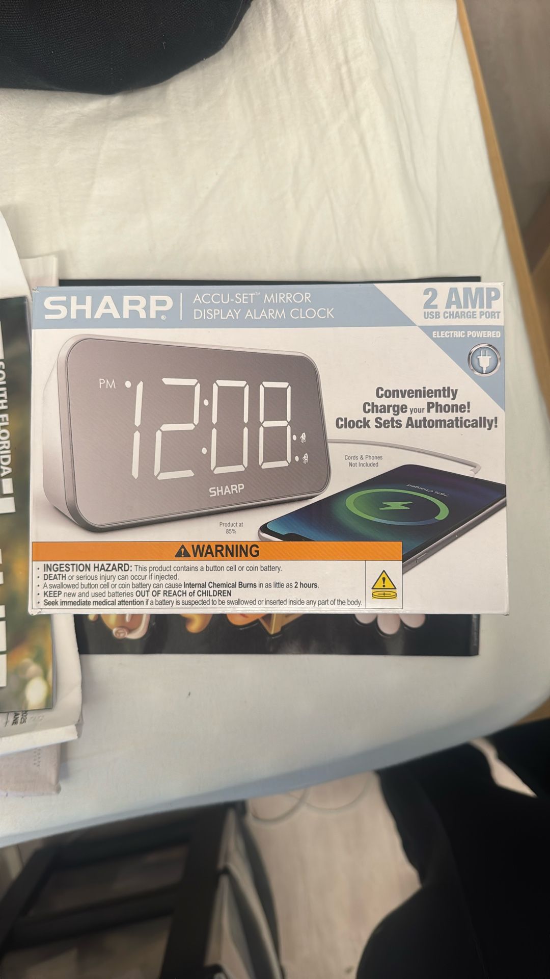 SHARP Digital Charging Alarm Clock