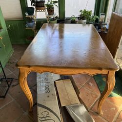 Solid Oak Dining Room Table
