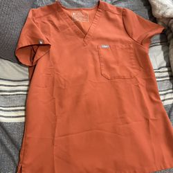 Womens Figs Scrub Top Size Small