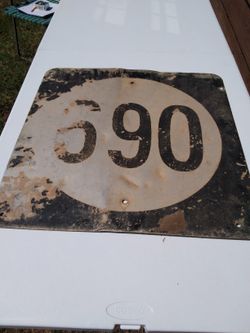 Vintage Hwy. 690 Sign