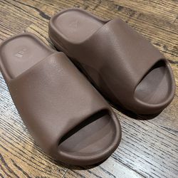 Yeezy Yzy Slides Adidas Size 9 Sandals Mens Flax Brown Like New OG