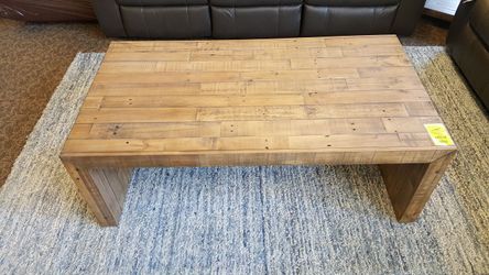 Solid wood coffee table