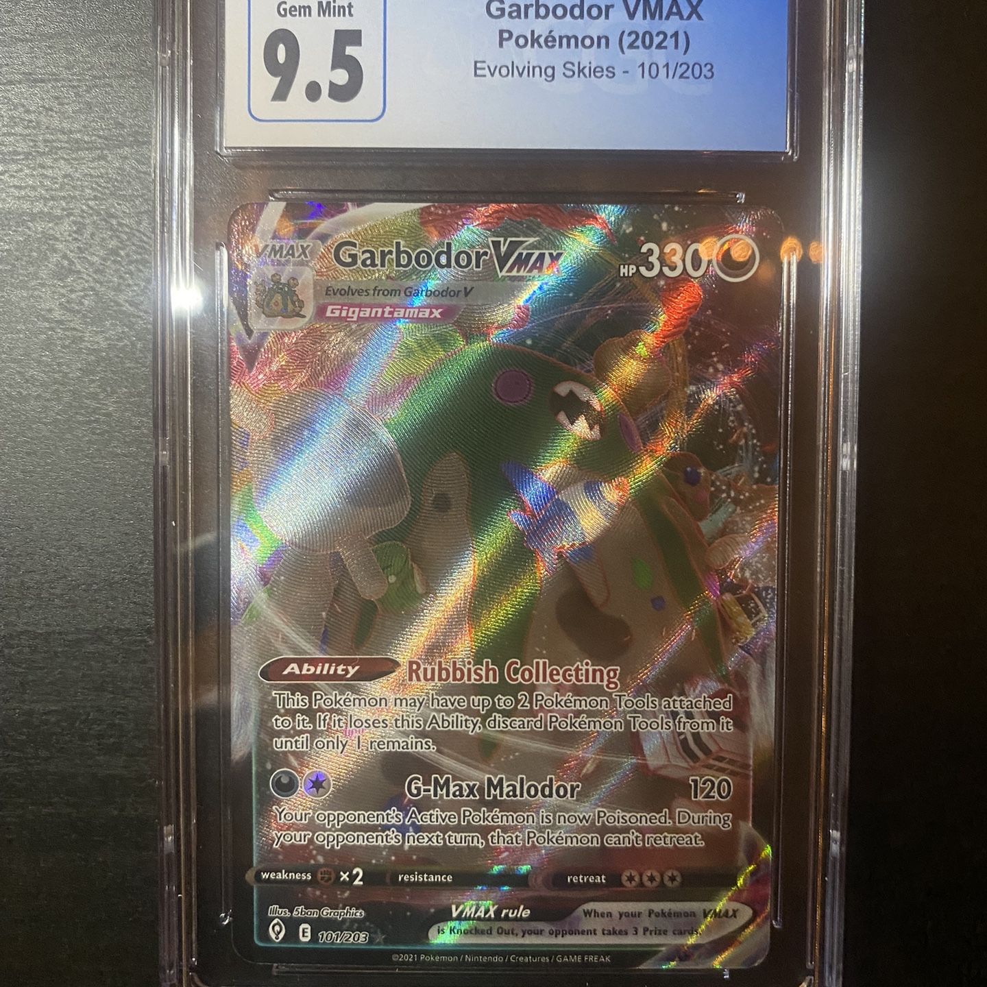 garbodor vmax pokemon card value - 101/203 that Pokemon cant retreat. GARBODOR VMAX 101/203- EVOLVING SKIES