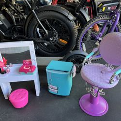 American girl doll hair stand