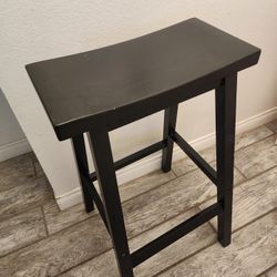 Black Wooden Stool