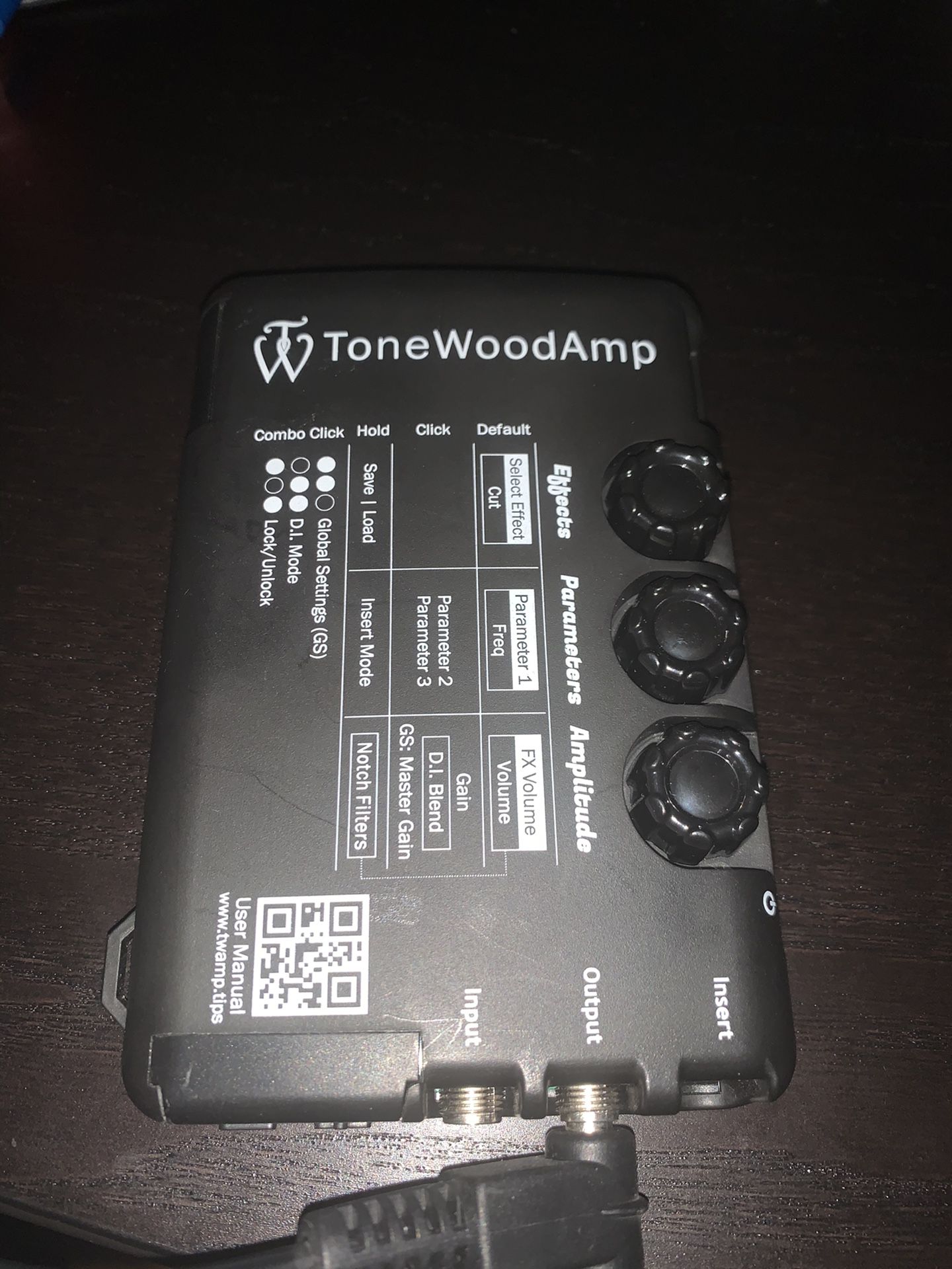 Tone wood amp
