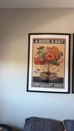 "A Book A Day" Framed Art Print