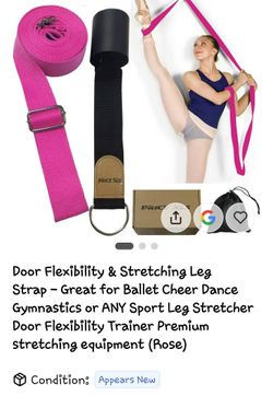 Door flexibility stretching strap
