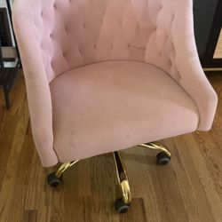 Pink Rolling Office Chair