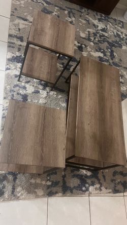 * Modern 3 Piece Coffee Table Set * Coffee Table & 2 End Tables Set * Modern Living Room Table Set * Rustic Brown Coffee Table Set * Stylish Coffee Ta