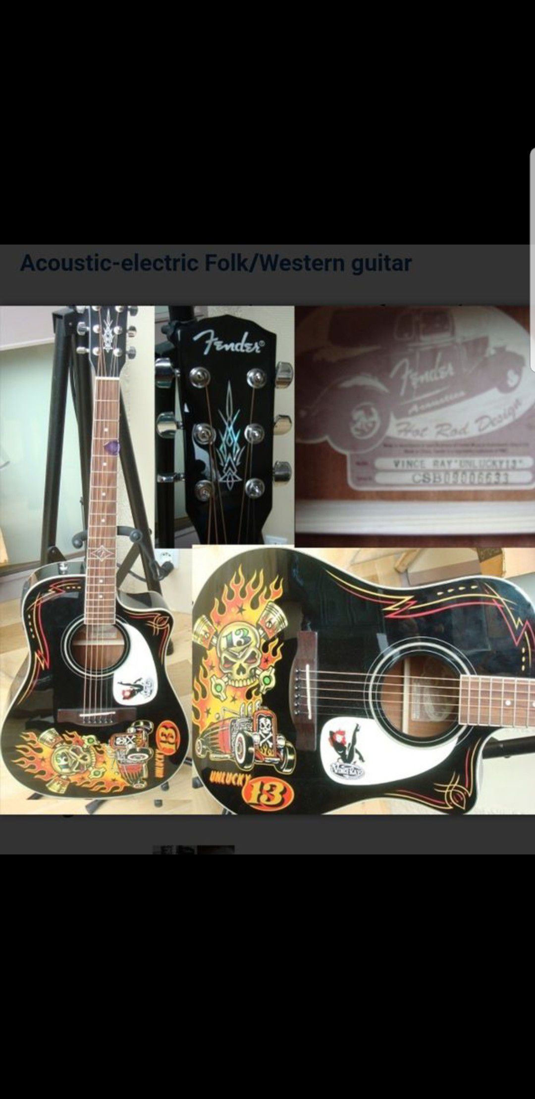 Fender unlucky 13 Limted edition they dont make them anymore