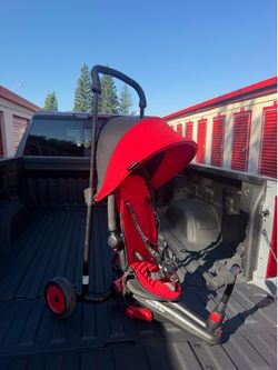 SmarTrike Folding Toddler Stroller Tricycle with Parent Handle & Canopy