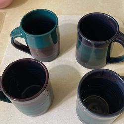 Five Beautiful Artisanal Mugs (1 not in image)