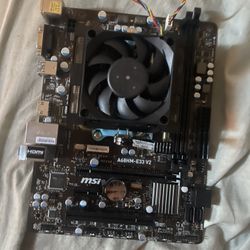 Msi A68hm-e33 V2 Motherboard And A8 CPU