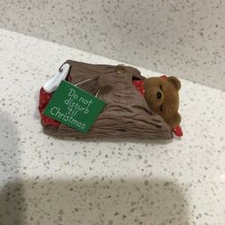 Sleeping Bear Christmas Ornament 