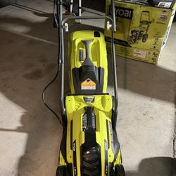 Ryobi Cortacésped eléctrico con cable de 13 pulgadas y 11 amperios, sin mantenimiento, sin gas, aceite, filtros o bujías