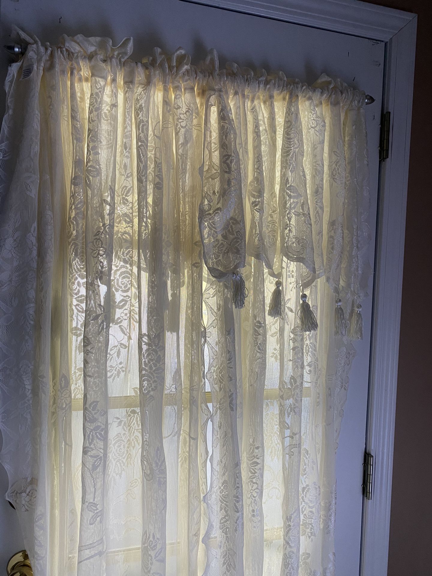 8 Panels 63” Lace Curtains