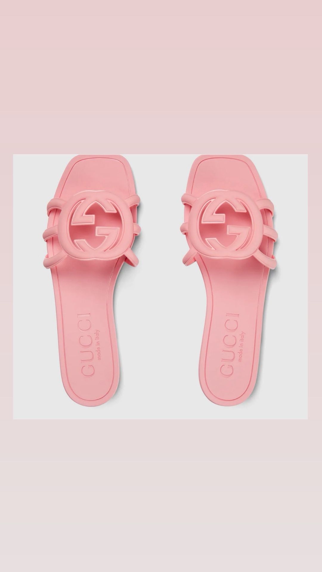 Pink Gucci Sandals