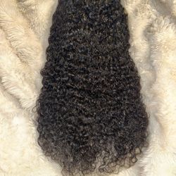 Half Wig Human Hair 20 Inch 200 Density 3 In 1 Seamless Flip Over Glueless Wigs Human Hair with Drawstring Beginner Friendly Jerry Curly Half Wig Head