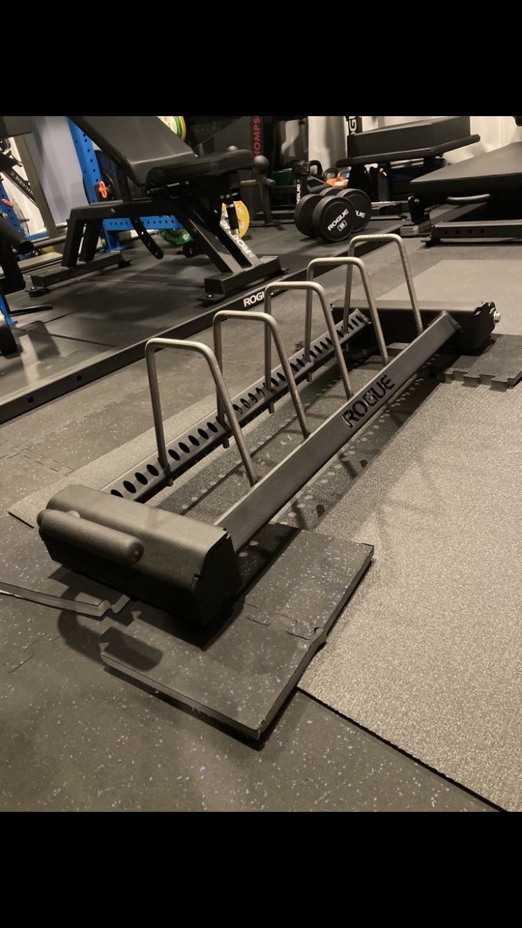 Rogue Fitness Horizontal Plate Rack 3.0 Bumper Cart - Plate Storage