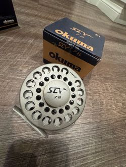 (Murrieta) new in box Okuma SLV fly fishing reel. 7/8