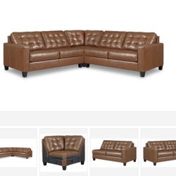 Baskove Auburn 3-Piece Sectional ( sectional couch sofa loveseat recliner options