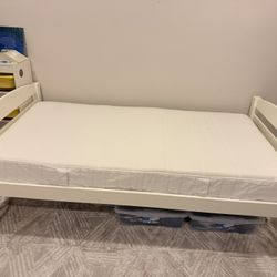 Twin size bed with mattress 