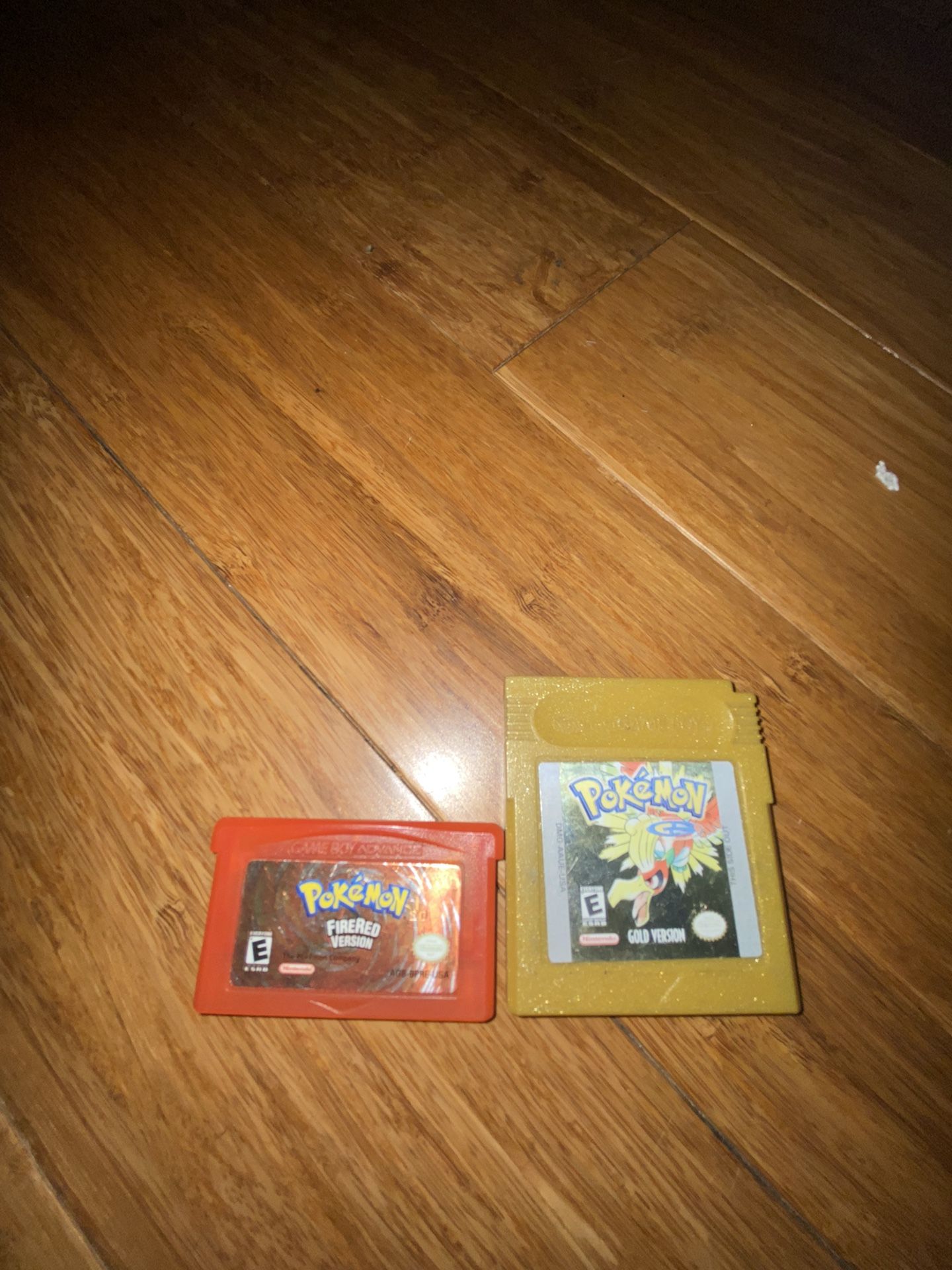 Pokemon Fire Red and Pokemon Gold