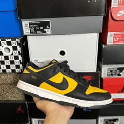 Nike Dunk Low Reverse Goldenrod size 10 USED But Clean 